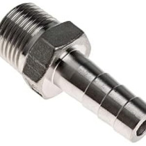 Abbasali Steel Nozzel Male, 1/2 inch