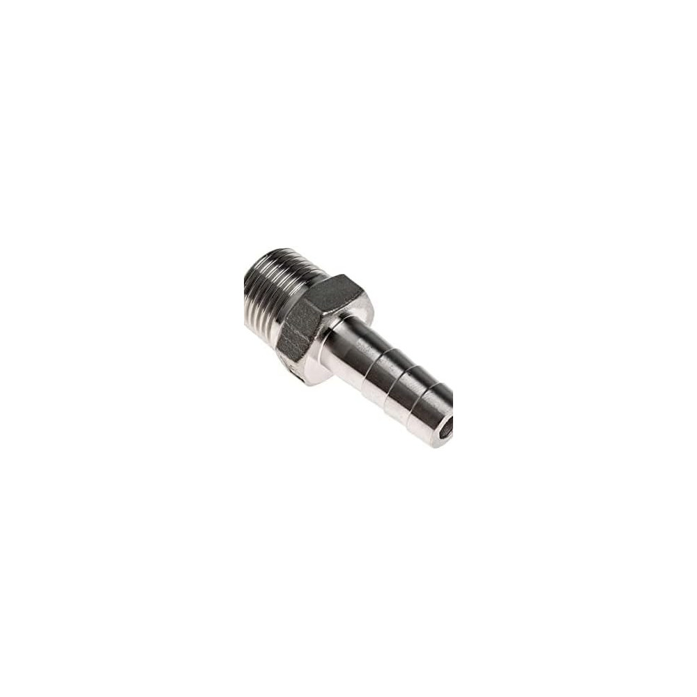 Abbasali Steel Nozzel Male, 1/2 inch