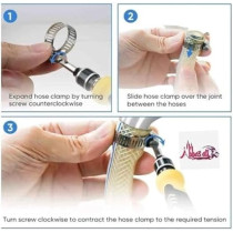 Abbasali 10Pcs Gi Hose Clips