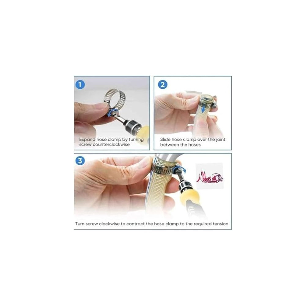 Abbasali 10Pcs Gi Hose Clips