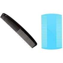 Abbasali Combo Pack Of Hair Comb 8 Inch & Double Side Lice Comb Made In India