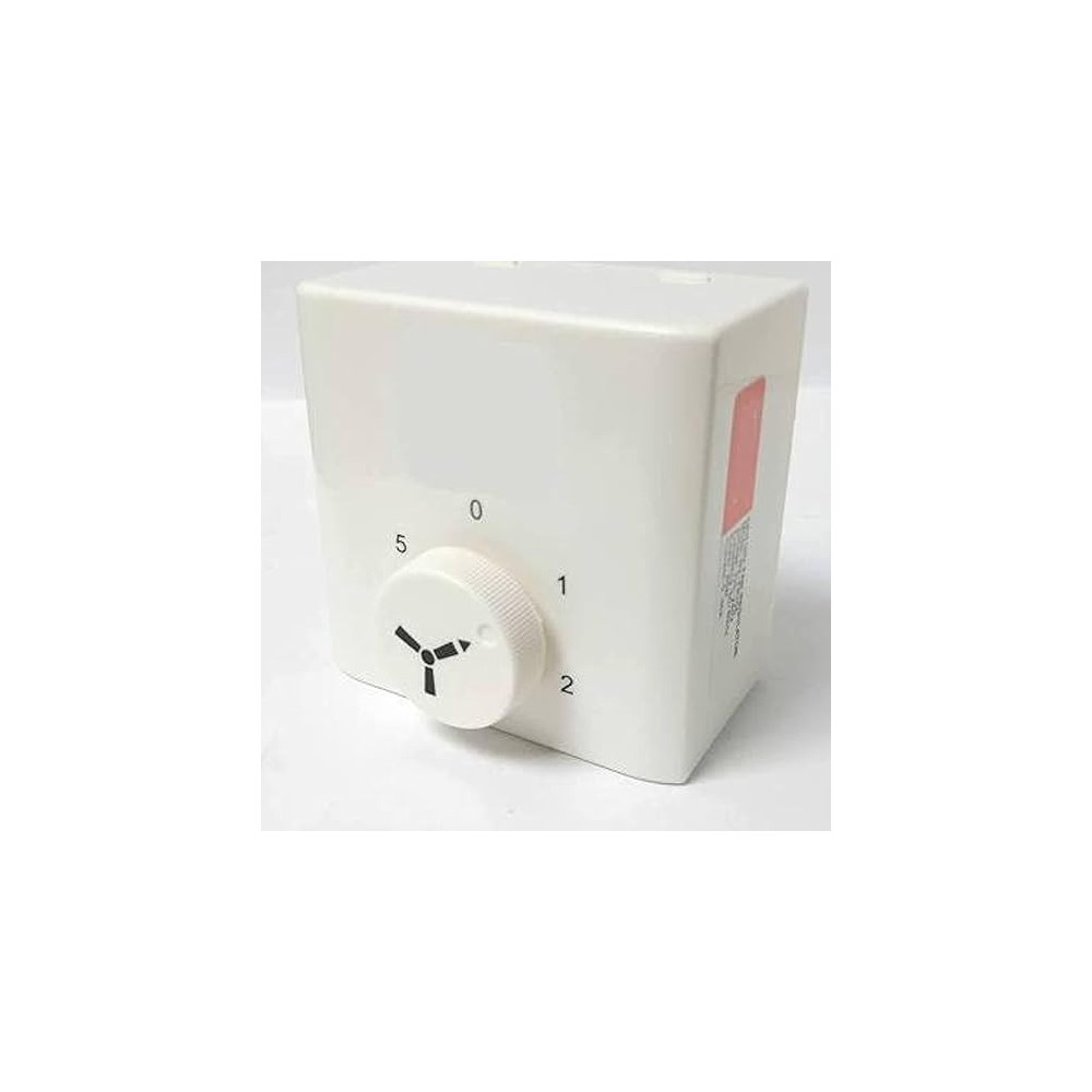 Abbasali Ceiling Fan Regulator 5 Step Adjustment Ceiling Fan Speed Control Switch White 80W, 220-240V