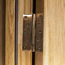 Abbasali Diamond Brushed Stainless Steel Door Hinges (4X3X3, Silver)