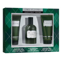 Geoffrey Beene Grey Flannel (M) Set Edt 120Ml Plus After Shave Balm 100Ml Plus Hair And Body Wash 100Ml