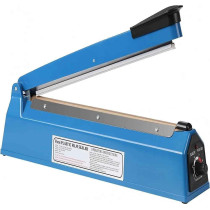 Abbasali Impulse Heat Sealer Manual Bags Sealing Machine for PE/PP Plastic, 300mm, Pack of 2 with Extra Replaceable Element Grip