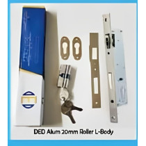 Abbasali Aluminium Roller Lock Body with Door Lock Chain, Secure and Reliable