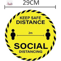 Abbasali UV Resistant Social Distancing Stickers, Pack of 5, COVID 19 Protocol, Keep Safe Distance