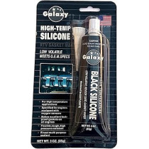 Galaxy High Temperature 650F, 343C Silicone RTV Gasket Maker 85g Black, Durable and Heat-Resistant Sealant
