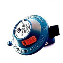 Abbasali Golden Fuji Gas Regulator with 1.5m Orange Gas Hose And 2 Hose Clips, Made in Malaysia