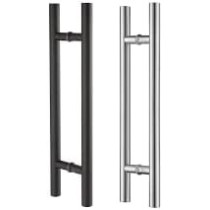 Abbasali Pull Handle for Glass And Wooden Sliding Doors, HTYPE, 600mm, Black