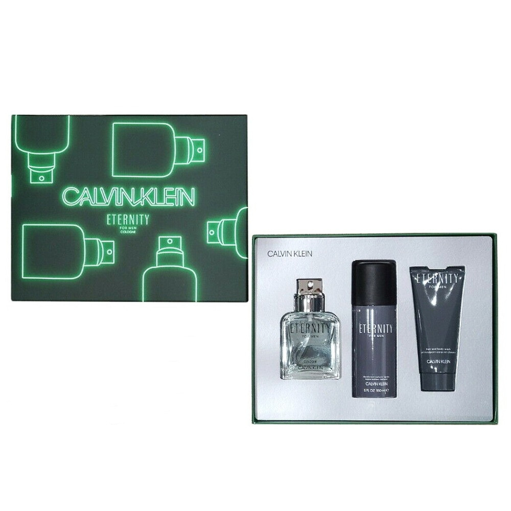 Calvin Klein Eternity Cologne For Men Set Eau De Toilette 100ml + Shower Gel 100 Ml + Deodorant 150ml