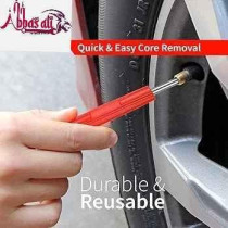 Abbasali Car Breakdown/Emergency Spare Kit, 2 Tonne Scissor Jack And Extendable Wheel Brace Wrench, Gloves, Valve Core Remover And Tire Pressure Gauge for Van, SUV, and Truck