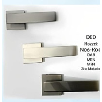 Abbasali Stylish and Modern Rozzet Door Handle, Model N06-K014, White