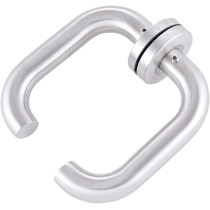 Abbasali Rose Rosette Lever Mortise Door Handle, U Type Lockset, SS Finish