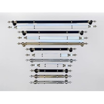 Abbasali Wooden And Glass Door Handles, P Handle Funta Model, 300mm, Gold