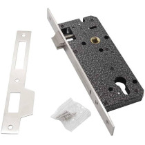 Abbasali Heavy Duty Door Handle And Lock Set, European Interior, 1Year Guarantee