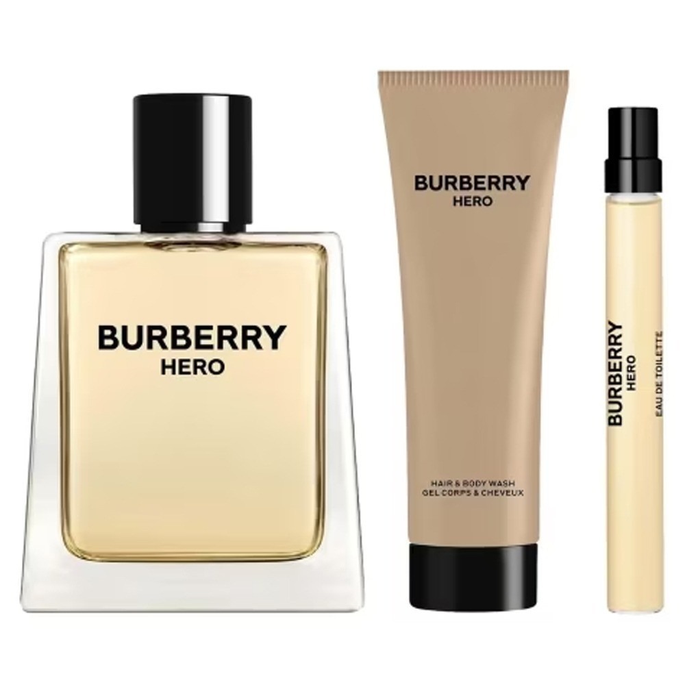 Burberry Hero Men Set Edt 100Ml Plus Edt 10Ml Plus H And Bw 75Ml