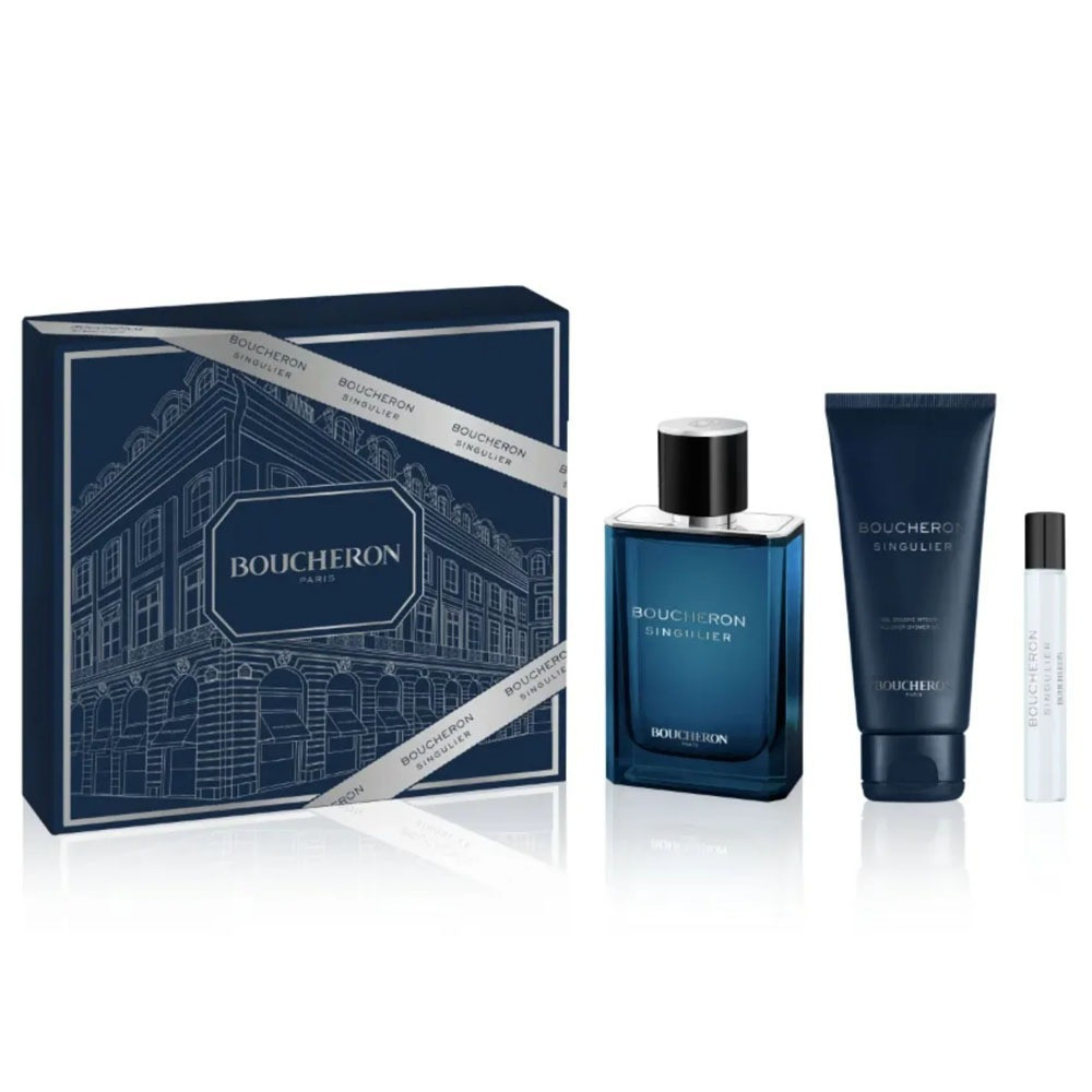 Boucheron Singulier Men Set Edp 100Ml Plus Shower Gel 100Ml Plus Mini 7.5Ml