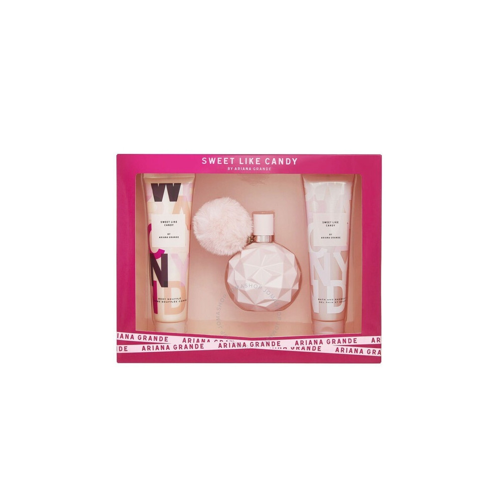 Ariana Grande Sweet Like Candy For Women Set Eau De Parfum 100Ml + Body Souffle 100Ml + Shower Gel 100Ml