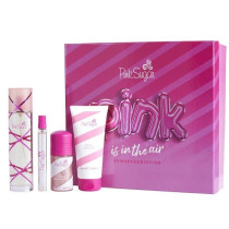 Aquolina Pink Sugar Pink Is In The Air For Women Set Eau De Toilette 100ml + Shimmering Roll-On 50ml + Eau De Toilette 10ml + Shower Gel 100ml