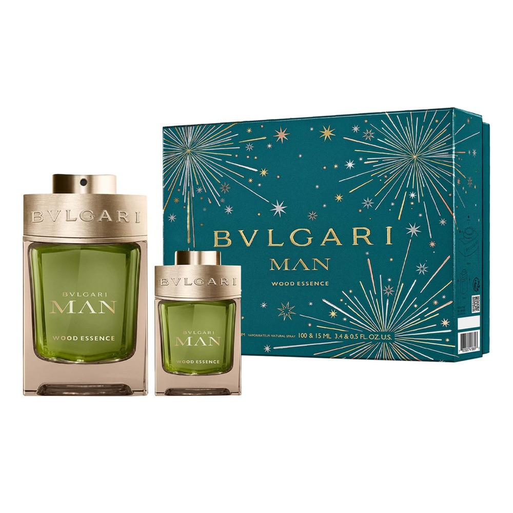 Bvlgari Man Wood Essence (M) Set Edp 100Ml Plus Edp 15Ml (Soft Box) (New Pack)
