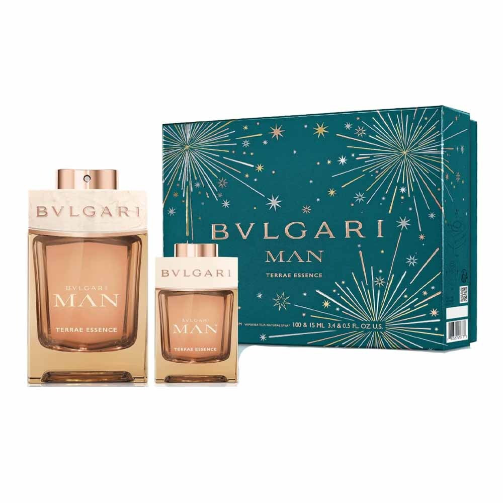 Bvlgari Man Terrae Essence (M) Set Edp 100Ml Plus Edp 15Ml (New Pack)