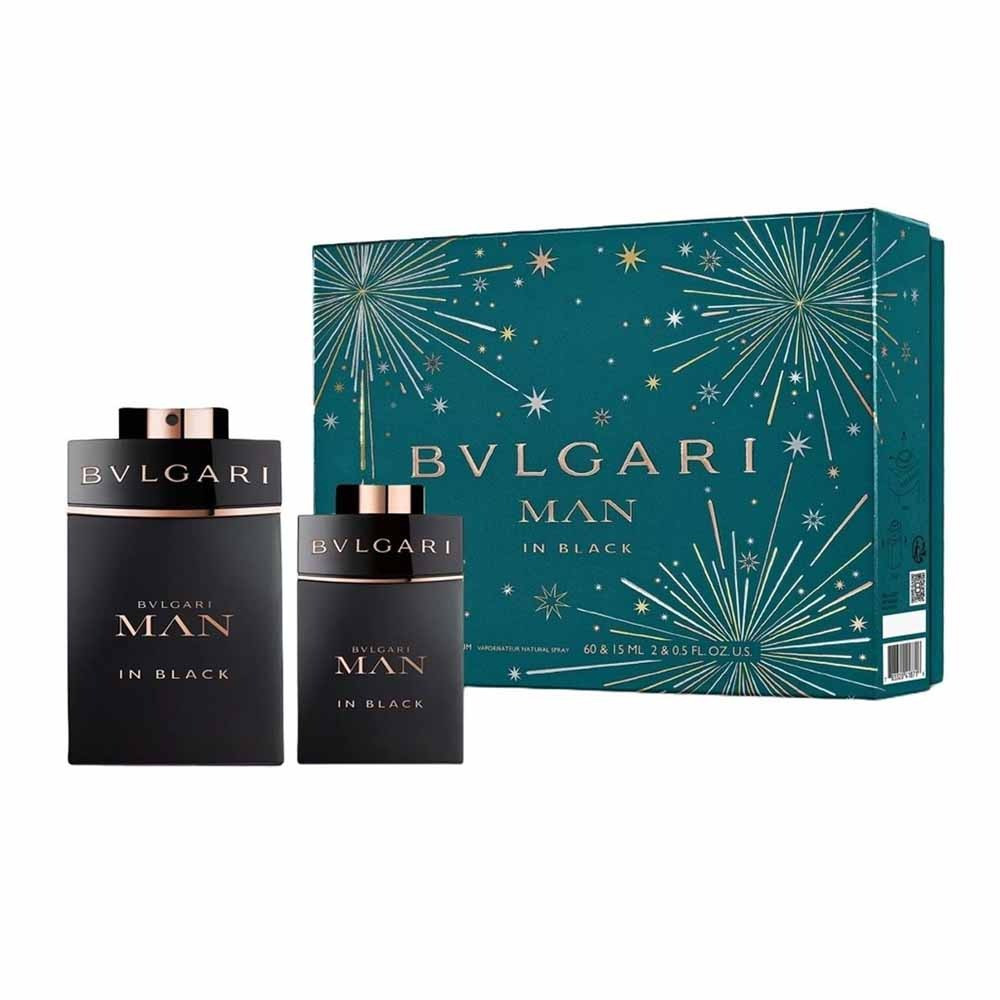Bvlgari Man In Black For Men Set Edp 60Ml Plus Edp 15Ml