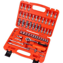 Generic ZFL 53pcs Combination Tool Wrench Set for Car Repair, Batch Head Ratchet Pawl Socket Spanner Screwdriver Socket Set Drill