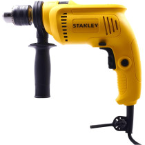 Stanley 13mm Impact Drill for Drilling Concrete, Metal, Wood, 600W, Metal Chuck with Variable Speed Professional Hammer DIY, Yellow/Black, SDH600-B5