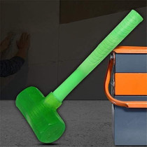 Abbasali Silicone Hammer Mallet with Plastic Handle, Indoor Soft Safety Hammer, Small