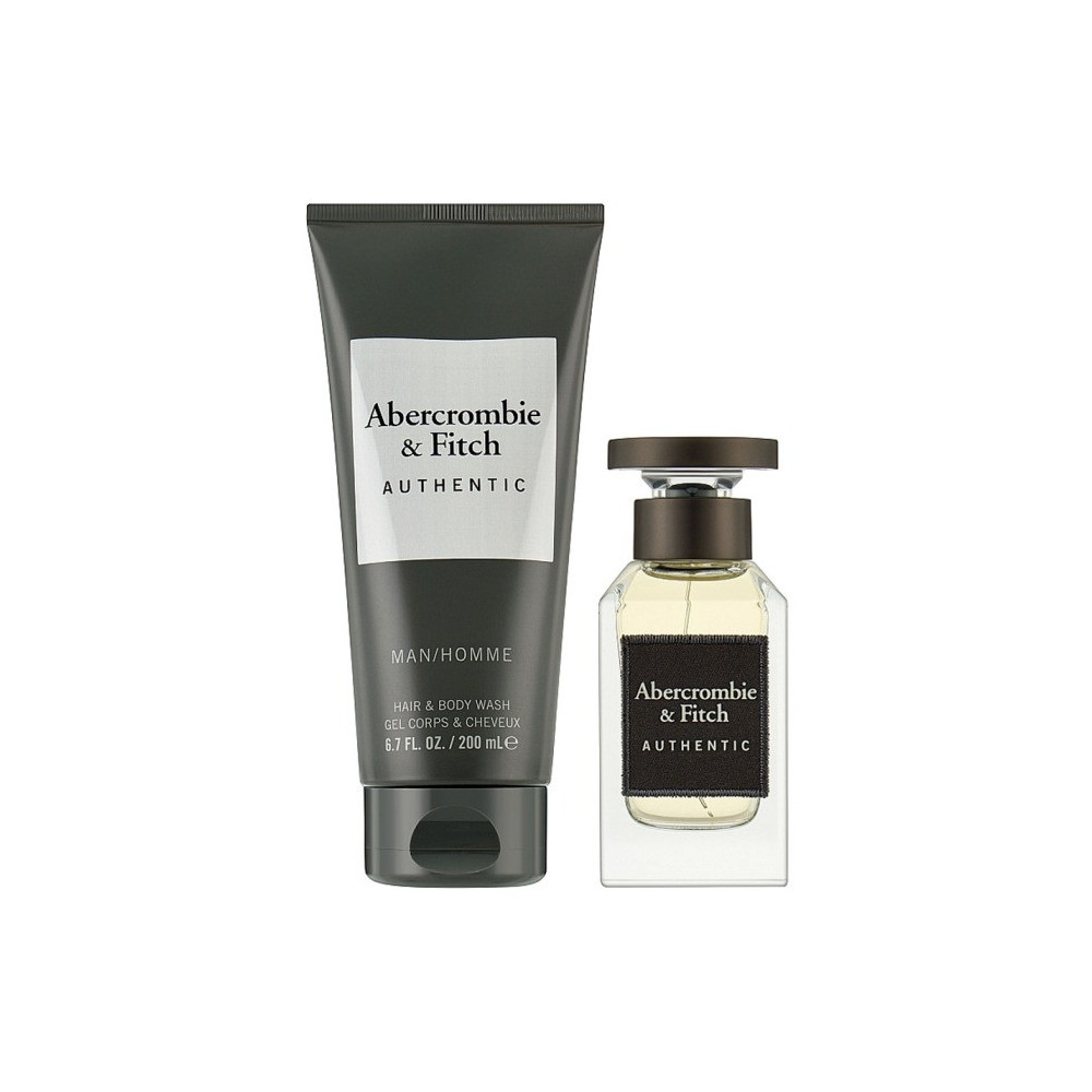 Abercrombie & Fitch Authentic For Men Set Edt 50Ml Plus Hair And Bw 200Ml (New Pack)
