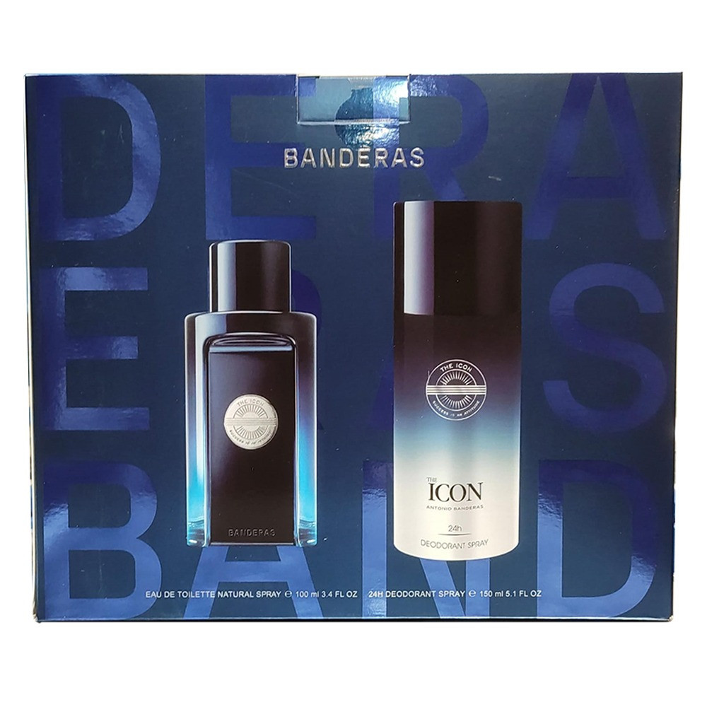 Antonio Banderas The Icon (M) Set Edt 100Ml Plus Deodorant Spray 150Ml (New Pack)
