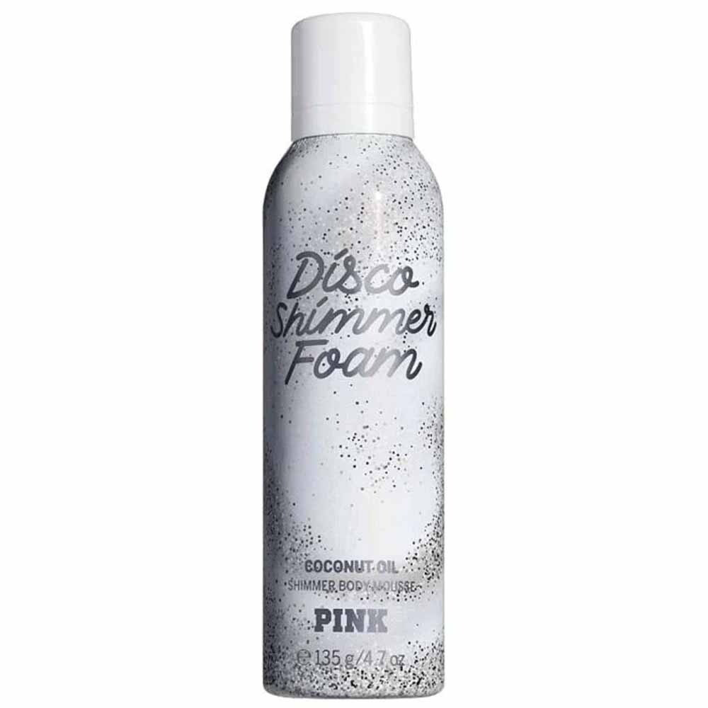 Victoria's Secret Pink Disco Shimmer Foam Coconut Oil For Women Body Mousse, 135 G