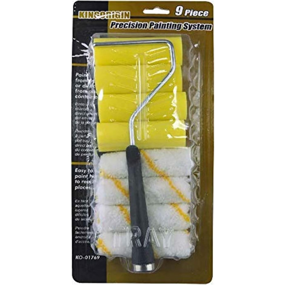 Generic Precision Mini Paint Roller Kit, Compact And Efficient Painting Tool, White