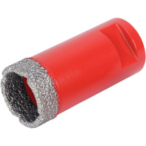 Rubi 4911 Drygres 28mm Diamond Drill Bit, Dry, Metallic Silver, 28mm Diameter