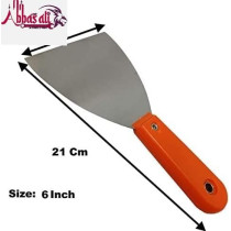 Abbasali Stainless Steel Joint Knife, Flexible 6 Inch Drywall Knife with Comfortable Handle for Paint Scraping And Filling