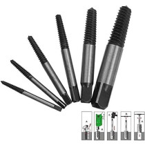 Generic 6 Pcs lot Damaged Broken Screws Extractor Drill Bits, Easy Out Remover for Center Drilled Bolts