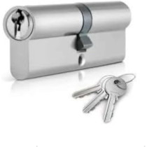 Generic Door Cylinder with 3 Keys, 80mm for Wood Door, Secure Locking System