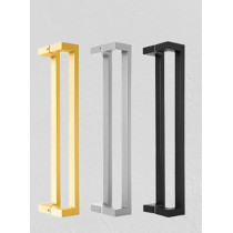 Abbasali Pull Handle for Glass and Wooden Sliding Doors, C Type, Square 30x25, 600mm, Gold, Easy Installation