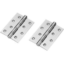Abbasali 4x3x3mm Heavy Duty Door Hinges, Pack of 2pcs, SN Finish, Strong and Durable
