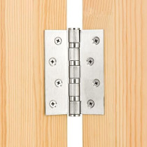 Abbasali 4x3x3mm Heavy Duty Door Hinges, Pack of 2pcs, SN Finish, Strong and Durable