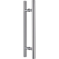 Abbasali Pull Handle for Glass and Wooden Sliding Doors, H Type, Round, 800mm, Silver, Easy Installation
