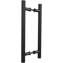 Abbasali Pull Handle for Glass and Wooden Sliding Doors, H Type, Round, 800mm, Silver, Easy Installation