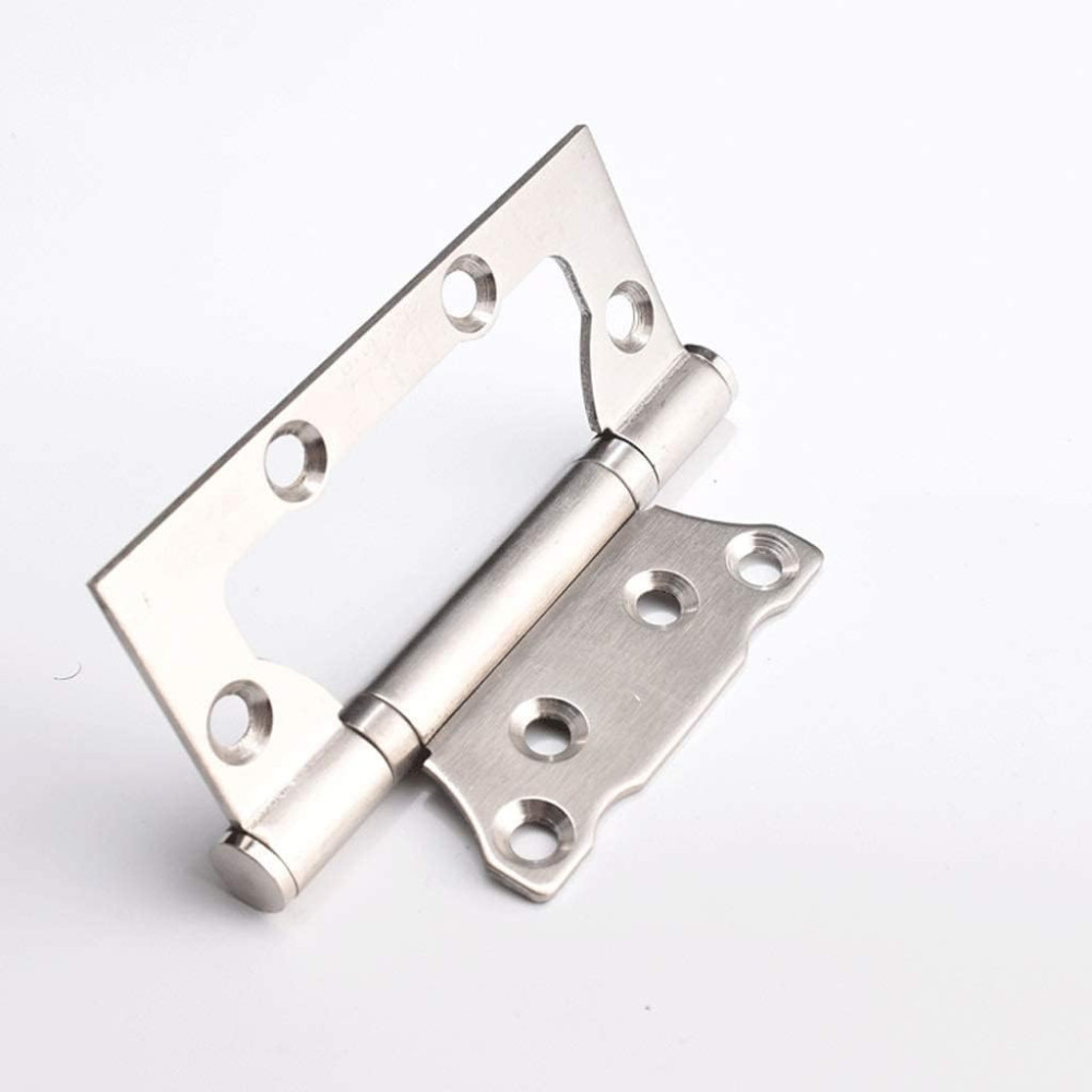 Abbasali Stainless Steel Silent Hydraulic Door Hinges, Cabinet Hinges with Screws, 4x3x3mm