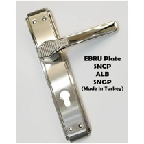 Abbasali Wooden Door Handle for Entrance and Interior Doors, EBRU Plate Model, Gold