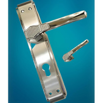 Abbasali Wooden Door Handle for Entrance and Interior Doors, EBRU Plate Model, Gold