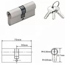 Abbasali Door Cylinder 70mm...