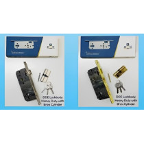 Abbasali Modern Door Lock with Brass Cylinder and Heavy Duty Lock Body, Gold, Secure and Stylish