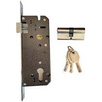 Generic Door Lock Complete Set with Handle and Lock, Comprehensive Door Security System