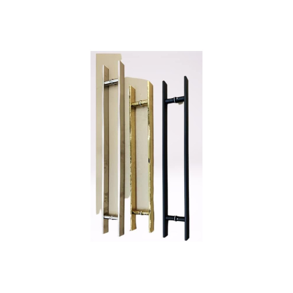 Abbasali Pull Handle for Glass and Wooden Sliding Doors, H Type, 40x10, 800mm, Gold, Easy Installation and Stylish Design